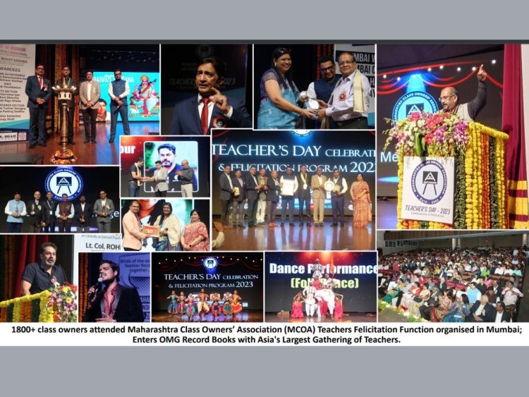 Maharashtra Class Owners’ Association (MCOA) Teacher’s Day Celebration was a mix of Awards, Recognition, Networking and Performances