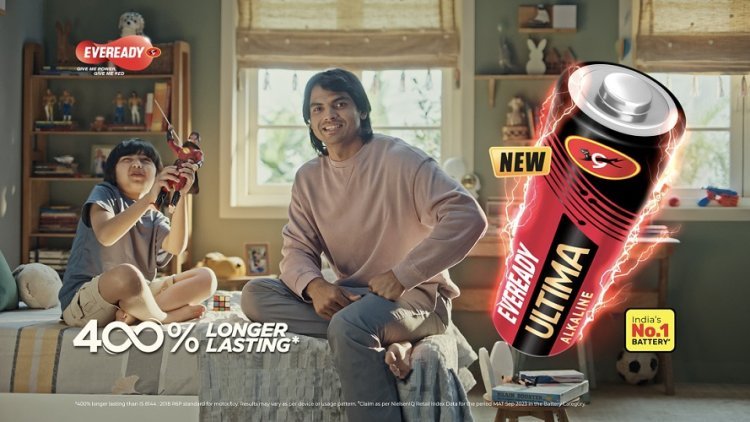 Neeraj Chopra Features in the Latest TVC of Eveready's Ultima Alkaline battery - Powers Kids Uninterrupted Play and limitless Imagination