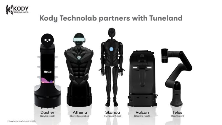 Kody Technolab, India's Leading Robotics Innovator to Enhance Tuneland Music Festival 2024 with Cutting-Edge Robots