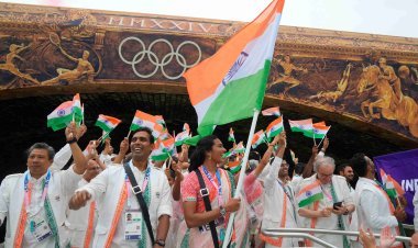 Tasva's Ceremonial Wear Shines at the Paris Olympics' 2024 Opening Ceremony
