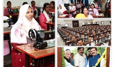 Rotary District Governor Rtn. N.S. Saravanan Inaugurates Rotary's Tailoring Skill Development Centre at Dr MGR Janaki College