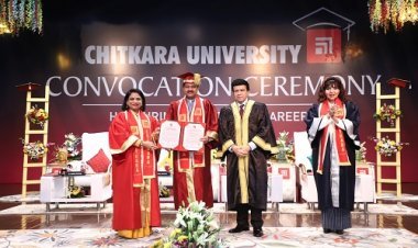 Thumbay Moideen, Founder President of Thumbay Group, Honoured with Honorary PhD Degree at Chitkara University