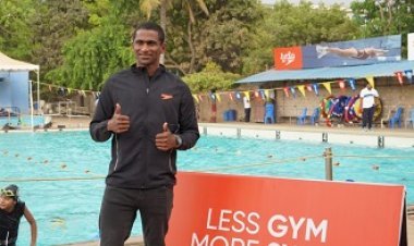 Sajan Prakash Inaugurates Speedo Gallery at Basavanagudi Aquatic Center