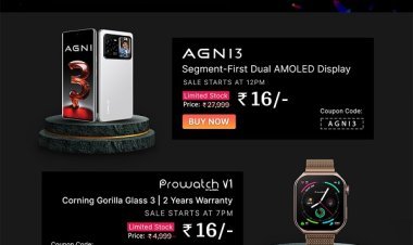Lava Celebrates 16th Anniversary with Rs.16 Steal Deals on Lava Agni 3 5G & Prowatch V1