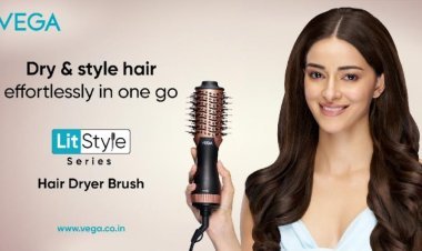 "Drying & Styling in One Go" - Made Possible with Vega LitStyle Hair Dryer Brush and Ananya Panday