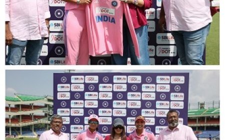 SBI Life and BCCI Champion Breast Cancer Awareness with 'Thanks-A-Dot' initiative, as Indian Women's Cricket Team don Pink Jerseys in ODI Against Australia