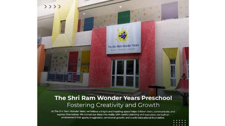 The Shri Ram Wonder Years Preschool Gurugram – 79: A New Beginning in Early Childhood Education