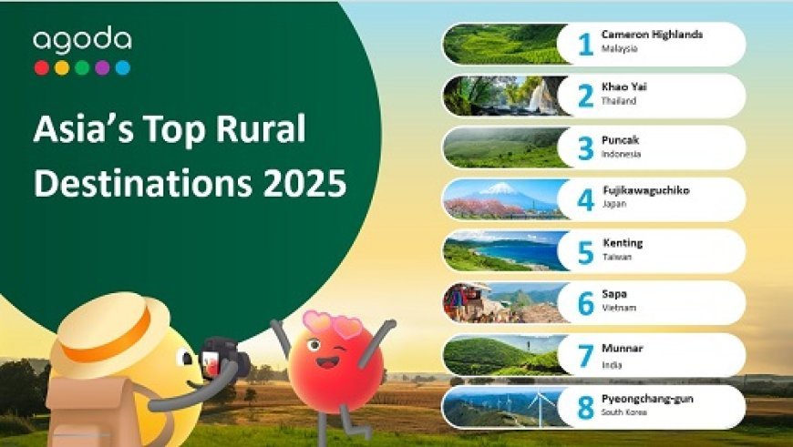 Agoda Reveals Asia's Top Rural Escapes: Munnar Shines Among Highland Favorites