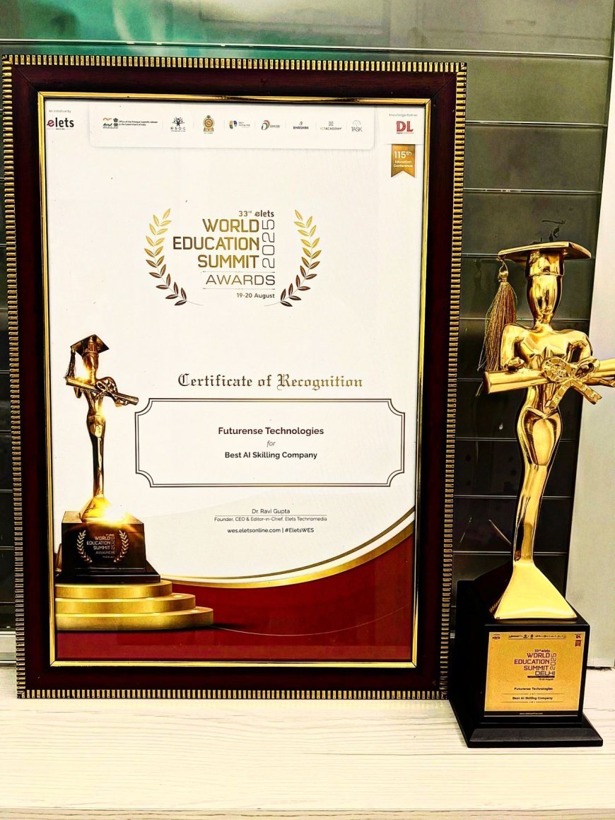 Why AI Skills Matter: Futurense Honored at World Education Summit 2025