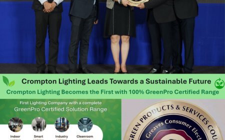 Crompton Becomes the First Lighting Company with a Complete GreenPro Certified Solution Range