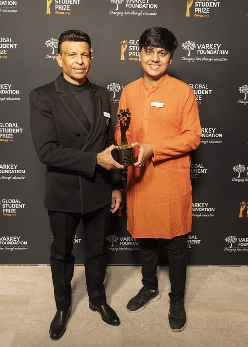 Bihari Winner of USD 100,000 Global Student Prize Returns Home, Calls for an 'Entrepreneurship Revolution' to Empower India's Underserved Youth