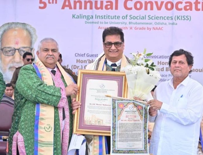 Kalinga Institute of Social Sciences Celebrates J.M. Meenu Malhotra’s Legacy with Honoris Causa Award