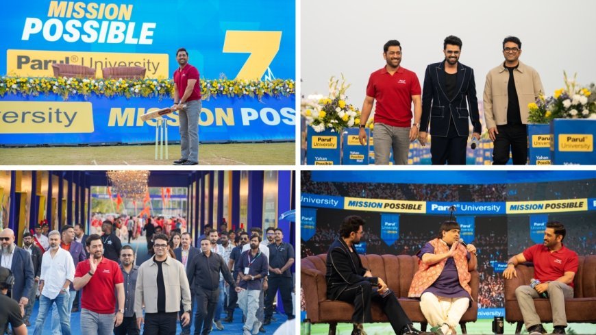 Ms Dhoni Inspires The Youth of Parul University At Its Mission Possible 2025, Telling The Nation, 'Yahan Possible Hai'