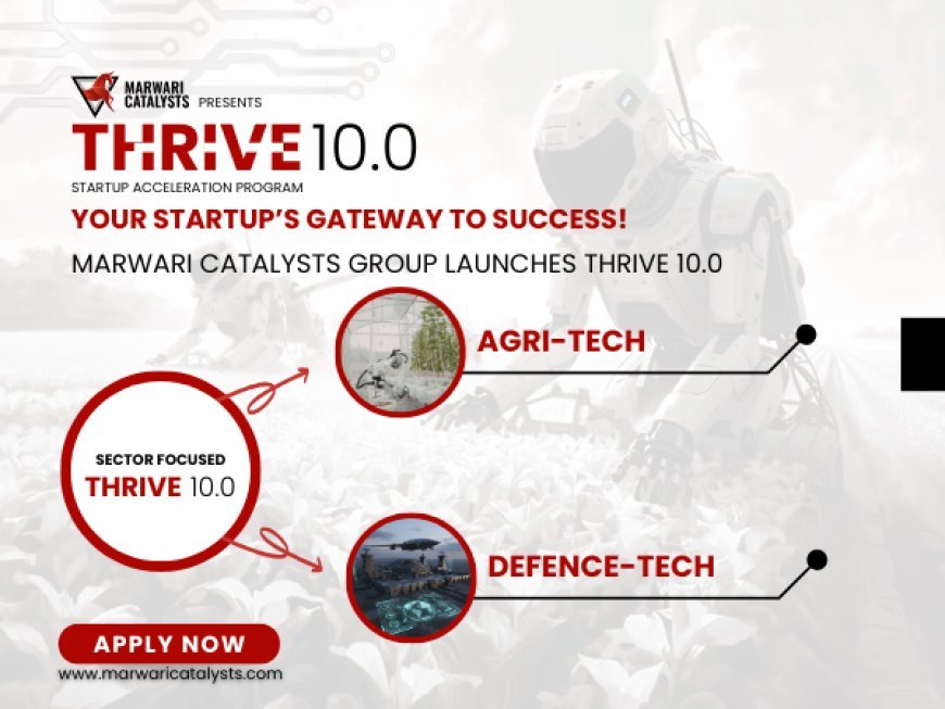 Marwari Catalysts Group Launches Thrive 10.0 to Empower DefenceTech and AgriTech Startups in India