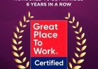 AU Small Finance Bank Earns 'Great Place to Work®' Certification for the Sixth Consecutive Year
