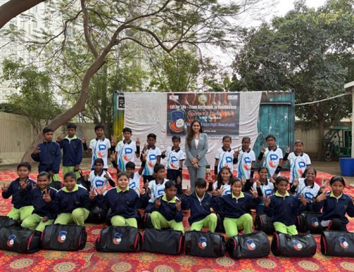 "Lift for Life – From Kettlebell to Confidence," M3M Foundation Distributes Sports Kits to Young Athletes at SSST College, Shirdi