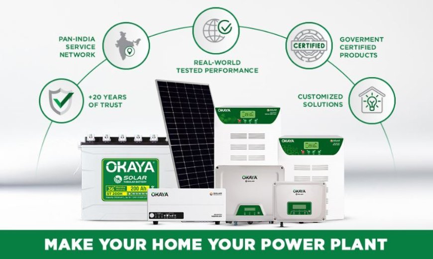 Okaya Strengthens Its Solar Portfolio with Integrated, India-Ready Energy Solutions