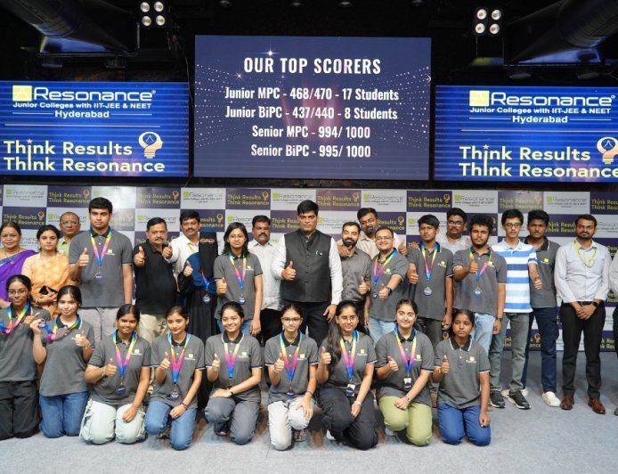 Resonance Junior Colleges Records Stellar Results in Telangana’s Intermediate 1 & 2 Year Exams