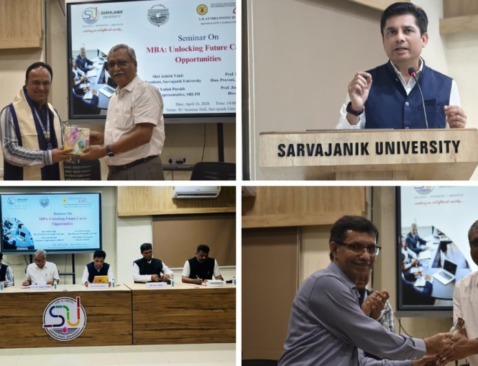 Sarvajanik University’s S. R. LUTHRA INSTITUTE OF MANAGEMENT ORGANISED a Seminar on MBA: Unlocking Future Career Opportunities