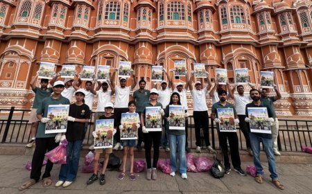 Plog Run at Hawa Mahal — GreenFit Foundation & Aravalli Foundation Spread Message of Cleanliness