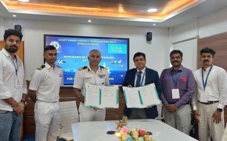 Indian Coast Guard - Kerala & Mahe and Bisleri International Unite for Cleaner Coastlines and a Sustainable Future