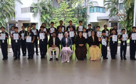 GD Goenka International School Surat students win multiple medals at Surat District Motivational Swimming Competition