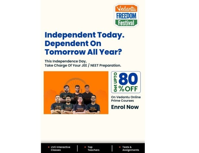 Vedantu Offers Up to 80% Discount on Online NEET and JEE Main Courses to Help More Students Achieve Their Goals