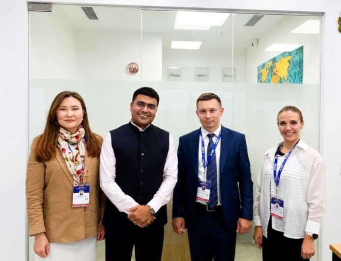 Kyrgyz Russian Slavic University’s MBBS Entrance Exam to Be Held in India, Rector Announces During Noida Visit