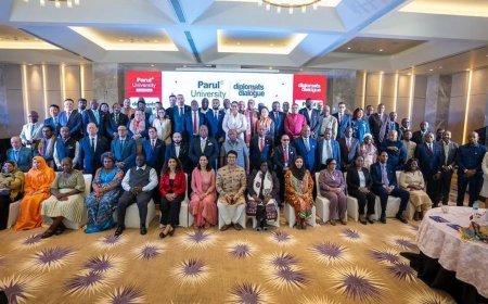 Parul University Fosters Global Collaboration Through Diplomats in Dialogue 3.0, While Celebrating Cultural Diversity at PU Navratri 2026
