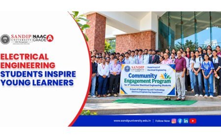 Bridging Science and Society: Sandip University Electrical Engineering Students Inspire Young Learners