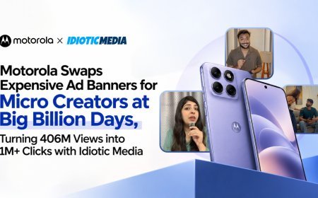 Motorola Swaps Expensive Ad Banners for Micro Creators at Big Billion Days, Turning 406M Views into 1M+ Flipkart Clicks with Idiotic Media