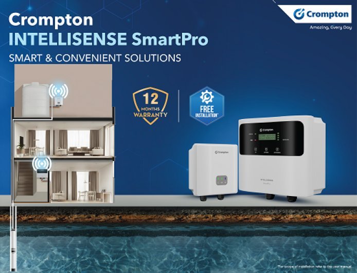 Crompton Simplifies Household Water Management with INTELLISENSE SmartPro