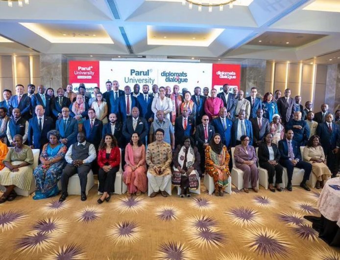 Parul University Fosters Global Collaboration Through Diplomats in Dialogue 3.0, While Celebrating Cultural Diversity at PU Navratri 2026