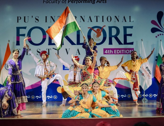 Parul University Celebrates Global Heritage and Cultural Exchange at 4th International Folklore Festival
